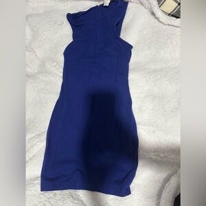 Forever 21 One Shoulder Blue Dress